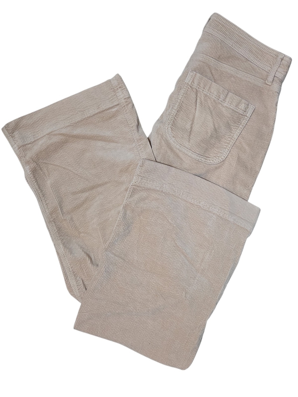American Eagle Beige Corduroy Pants Stretch Waistband Size 4R
